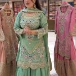Designer Embroidered Sharara Set with Dupatta