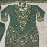 Designer Embroidered Sharara Set with Dupatta