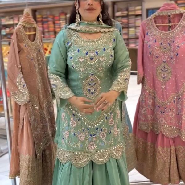 Designer Party Wear Sharara Set
