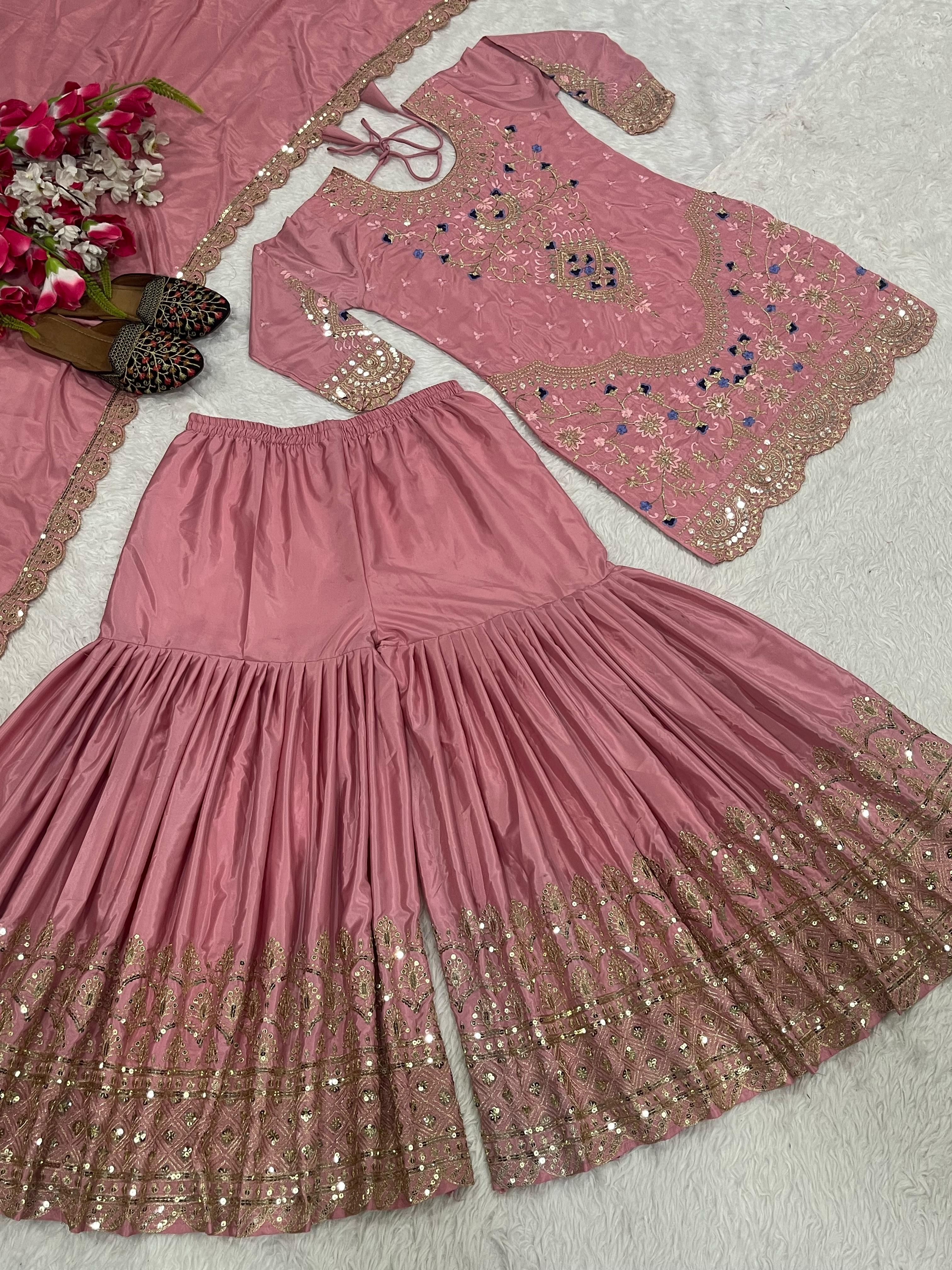 Designer Party Wear Sharara Set
