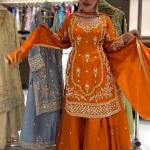 RoyalGleam Designer Party Wear Sharara Set – MD-3049