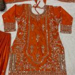 RoyalGleam Designer Party Wear Sharara Set – MD-3049