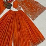 RoyalGleam Designer Party Wear Sharara Set – MD-3049