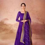 GlamourWave 16-Meter Flair Ruffle Gown with Sequin Dupatta – TF-320