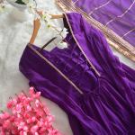 GlamourWave 16-Meter Flair Ruffle Gown with Sequin Dupatta – TF-320