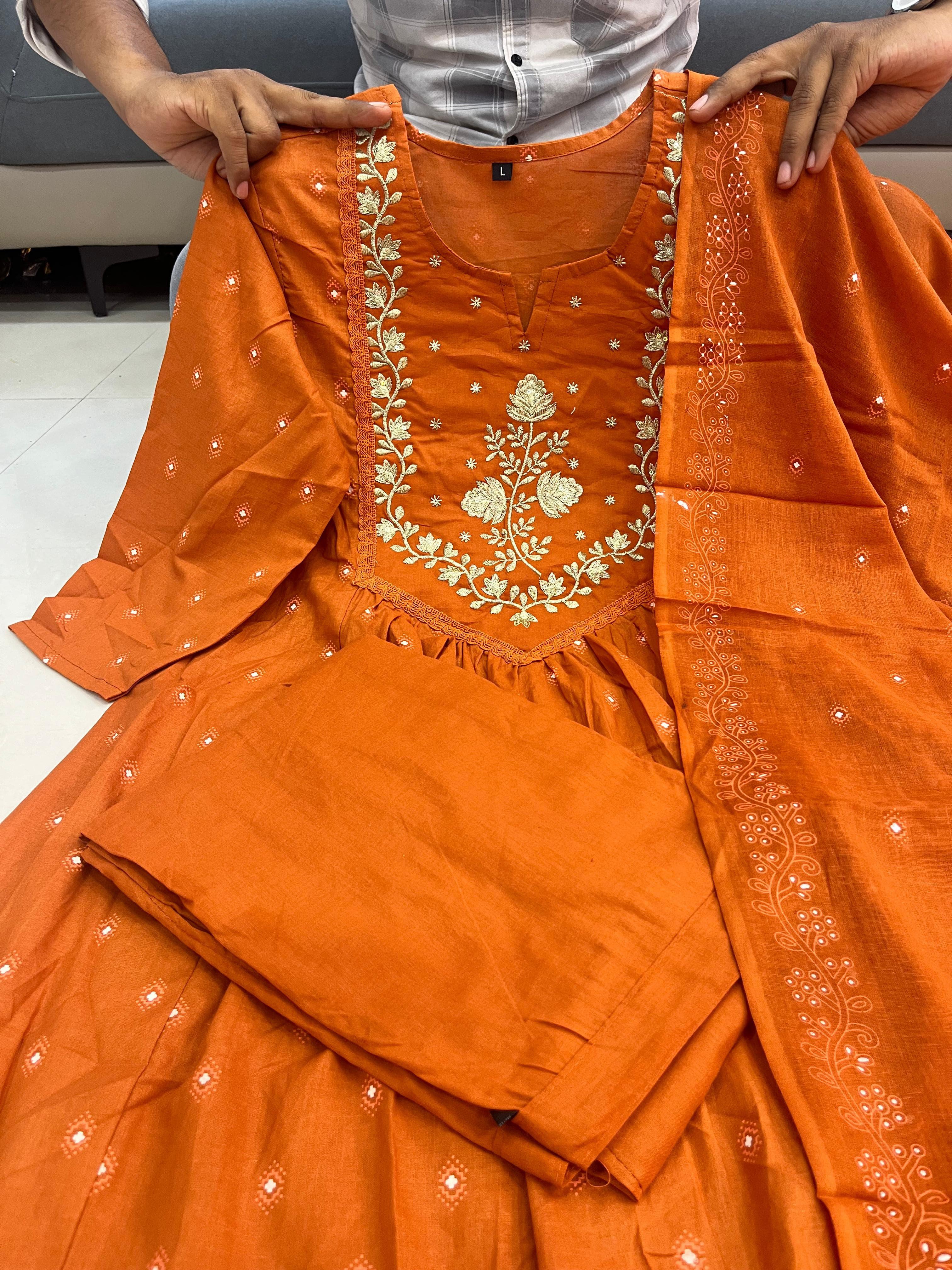 Blended Charm Pure Cotton Suit Set – 3-Piece Collection