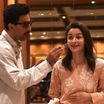 Alia Bhatt Edition Baby Pink Embroidered Kurti Set