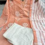 Alia Bhatt Edition Baby Pink Embroidered Kurti Set