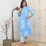 Angana Floral Cord Set 🌺🌹 — Kurti & Pant Co-ord Set