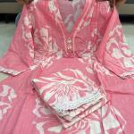 Angana Floral Cord Set 🌺🌹 — Kurti & Pant Co-ord Set