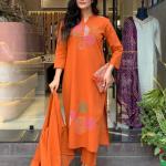 🧡 Cotton Festival – MAL Cotton Kurti Pant Dupatta Set ⛈️