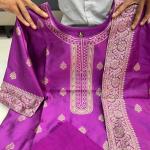 💜 Sanvi – Purple Blended Paithani Silk Salwar Set 🌧️