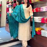 Graceful Banarasi Bandhej Banana Silk Suit Set – Festive Edition