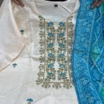 Graceful Banarasi Bandhej Banana Silk Suit Set – Festive Edition