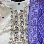 Graceful Banarasi Bandhej Banana Silk Suit Set – Festive Edition