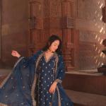 ✨ Mahek Black Chanderi Embroidered Kurta & Sharara Set with Organza Dupatta – Festive Edition ✨