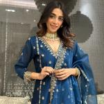 ✨ Mahek Black Chanderi Embroidered Kurta & Sharara Set with Organza Dupatta – Festive Edition ✨