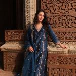 ✨ Mahek Black Chanderi Embroidered Kurta & Sharara Set with Organza Dupatta – Festive Edition ✨