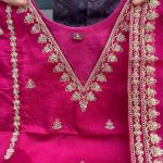 ✨ Mahek Black Chanderi Embroidered Kurta & Sharara Set with Organza Dupatta – Festive Edition ✨