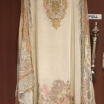 Russian Crepe Kurti Pant Dupatta Set – Beige with Hand Embroidery