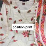 Pink Lotus Mul Chanderi Suit Set with Dupatta & Pearl Mala