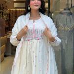 Pure Mul Mul Cotton Suit Set with Embroidered Dupatta & Gift Bracelet