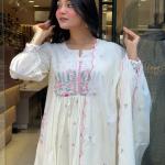 Pure Mul Mul Cotton Suit Set with Embroidered Dupatta & Gift Bracelet