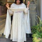 Pure Mul Mul Cotton Suit Set with Embroidered Dupatta & Gift Bracelet