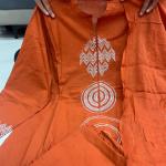 Festive Elegance Pure Mul Cotton 3-Piece Kurti Pant Dupatta Set with Moti Mala –