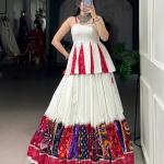 Rayon Lehenga Set – Bandhej & Multi Patchwork Edition