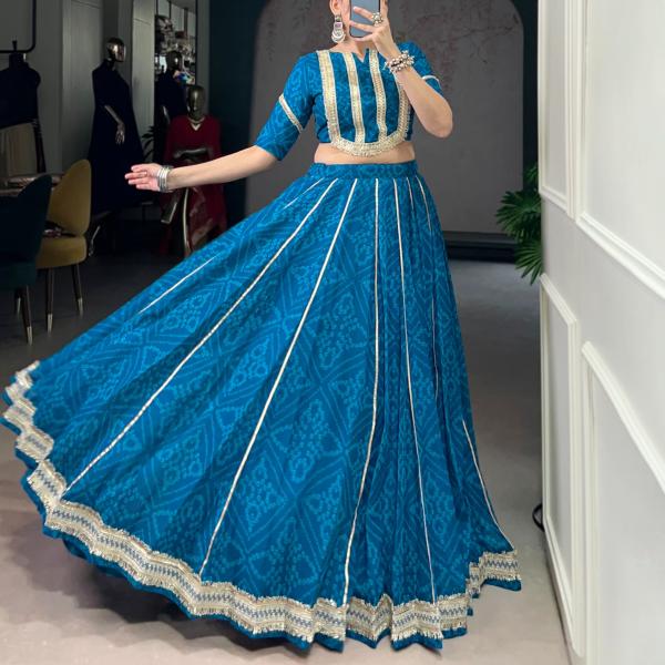 Bandhej Chiffon Lehenga Set – Navratri 2025 Collection