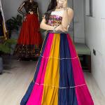Frill Lehenga Set – Rayon Cotton with Gamthi Kutchi Work | Navratri 2025 Collection