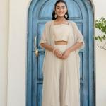 Glow Georgette Gotta Patti 3-Piece Ready-to-Wear Set