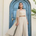 Glow Georgette Gotta Patti 3-Piece Ready-to-Wear Set