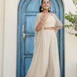 Glow Georgette Gotta Patti 3-Piece Ready-to-Wear Set