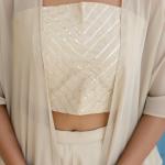 Glow Georgette Gotta Patti 3-Piece Ready-to-Wear Set