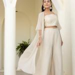 Glow Georgette Gotta Patti 3-Piece Ready-to-Wear Set