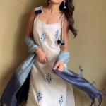 Designer Pure Cotton Spaghetti Top & Pant Set with Kota Doria Dupatta