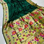 Paithani – Pure Soft Silk Plain Body Paithani Saree with Gold Zari