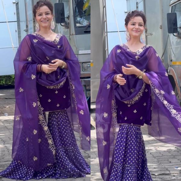 Velvet Opulence Designer Party Wear Set