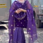 Velvet Opulence Designer Party Wear Set