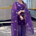 Velvet Opulence Designer Party Wear Set