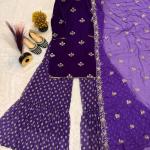 Velvet Opulence Designer Party Wear Set