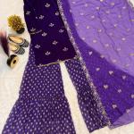 Velvet Opulence Designer Party Wear Set