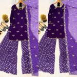 Velvet Opulence Designer Party Wear Set