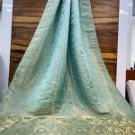“Policona Dola Tissue Satin Saree – Pure Banarasi Jari Weaving Silk Collection”