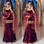 Velvet Majesty Designer Party Wear Set