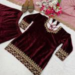 Velvet Majesty Designer Party Wear Set