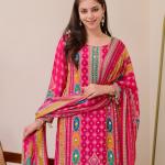 Pink Shanti Anarkali Round Set – Timeless Tradition Edition