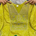 Pure Russian Silk Suit Set with Premium Zari Embroidery – 3 Piece Festive Wear Kurti Pant Dupatta